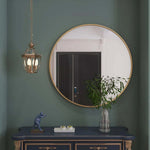Rei - Round Metal Circle Mirror | 90cm x 90cm | Gold