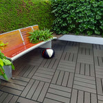 Polydeck Pvc Interlocking Decking Tiles - Grey | Set of 24 | Grey