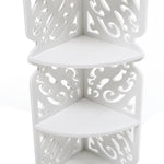 4-tier White Corner Plant Display Stand