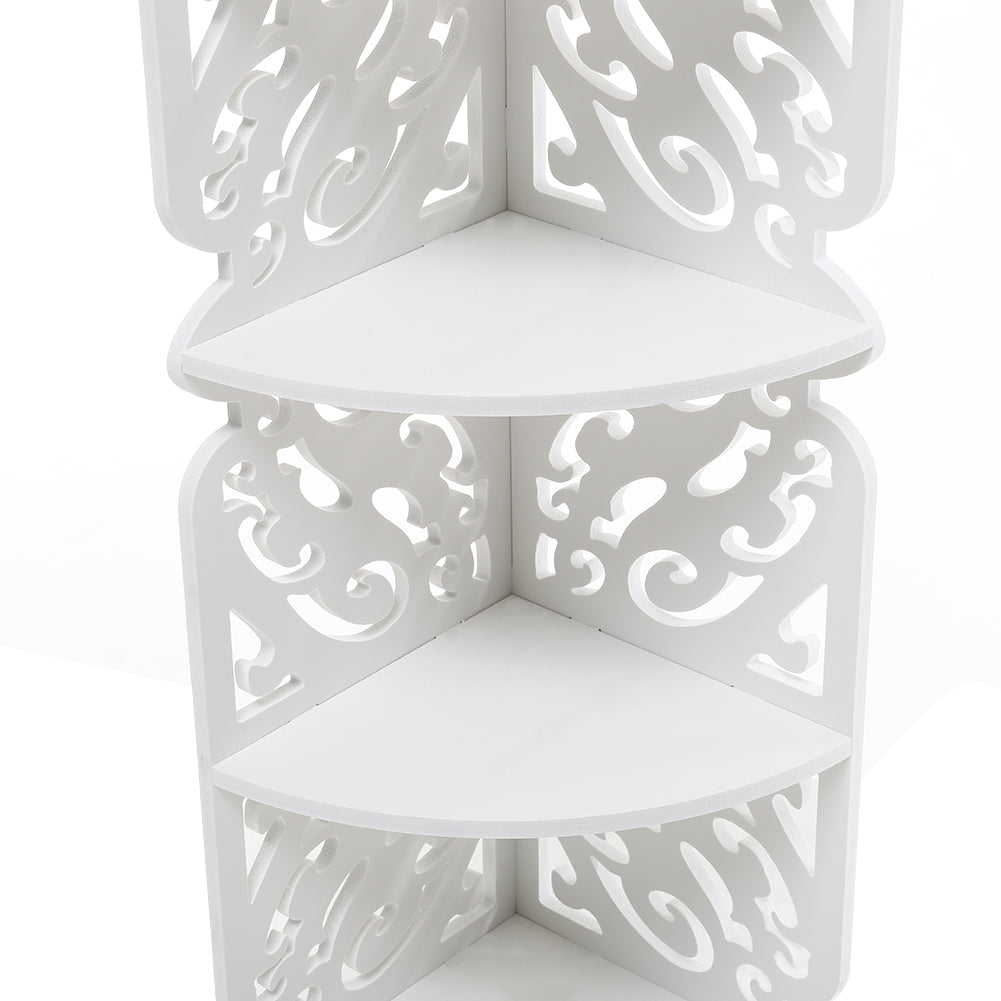 4-tier White Corner Plant Display Stand