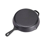 26cm/30cm Dia Cast Iron Skillet Frying Pan With Short Handle | Small | Black