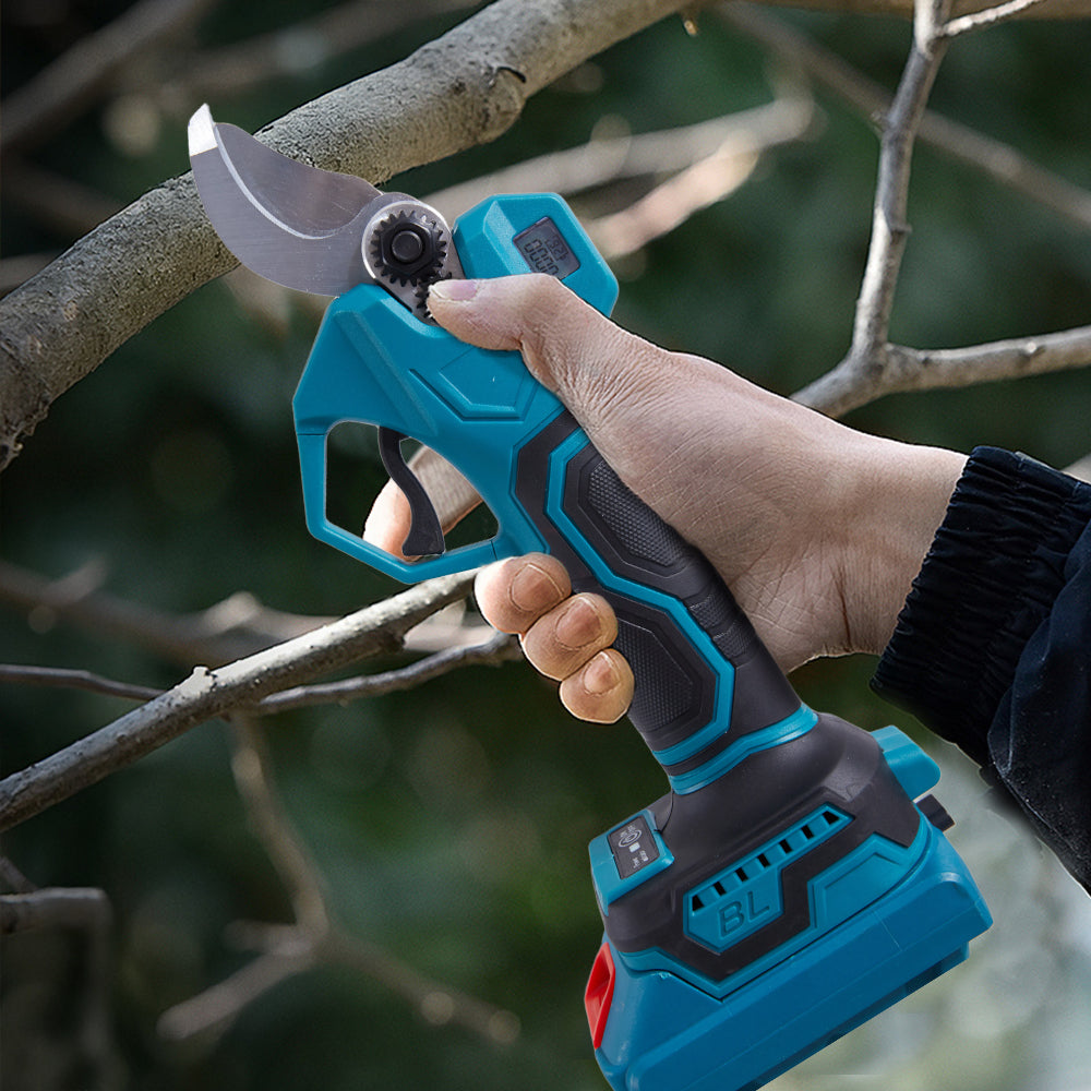 Cordless Telescopic Pole Pruner With Mini Chainsaw And Pruning Shears, 2.5m Extendable Aluminium Pole, Brushless Motor, 20m/s Chain Speed 3000mah Battery For Tree And Branch Trimming