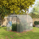 Polytunnel Greenhouse W/ Clear Cover 3x2x2m