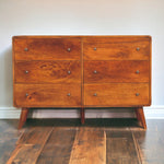 Solid Mango Wood Large Curved Chestnut Chest