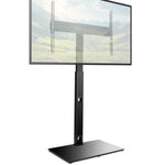 Universal Tv Stand 30 To 75 Inch Tvs, Swivel & Height Adjustable, 40kg Load, Max Vesa 600x400mm, Tempered Glass Base