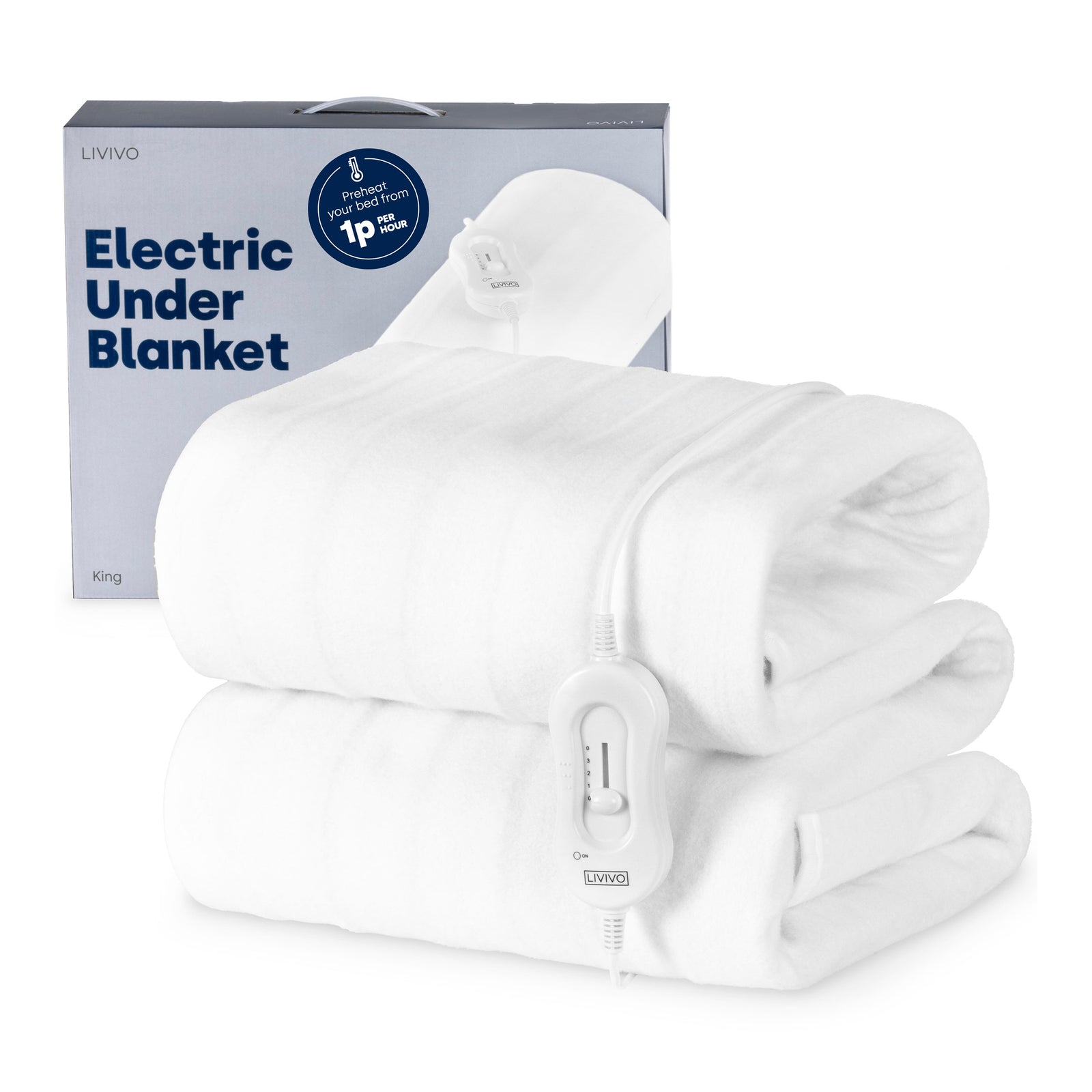 Electric Under Blanket | King | White