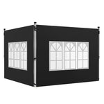 Gazebo Side Panels For 3x3(m) Or 3x4m Pop Up Gazebo, 2 Pack | Black