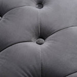 Velvet Upholstered Storage Ottoman Bench With Pillowed Armrests – Hidden Compartment, 126cm W