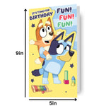 Bluey Fun! Fun! Fun!' Birthday Card Official Product