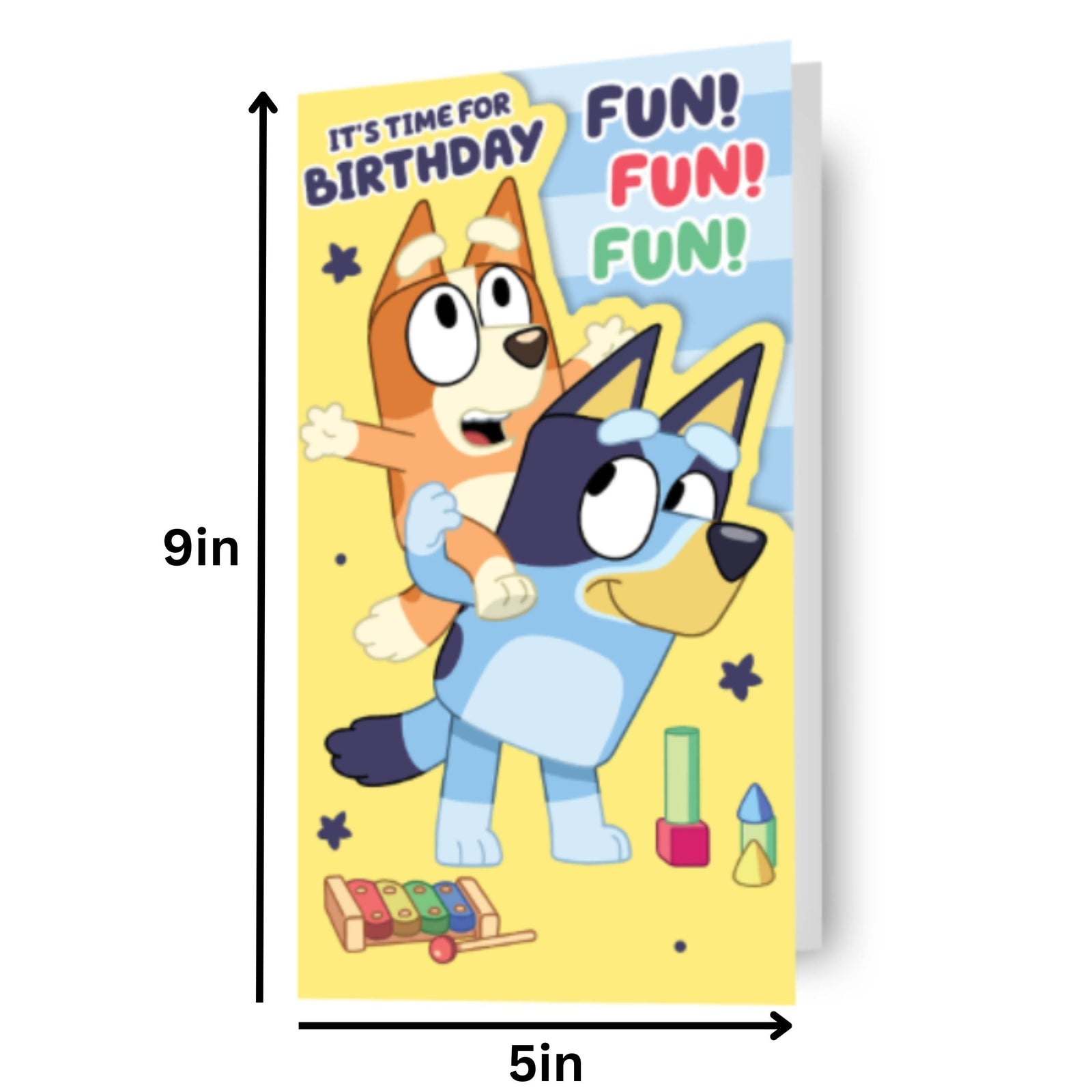 Bluey Fun! Fun! Fun!' Birthday Card Official Product