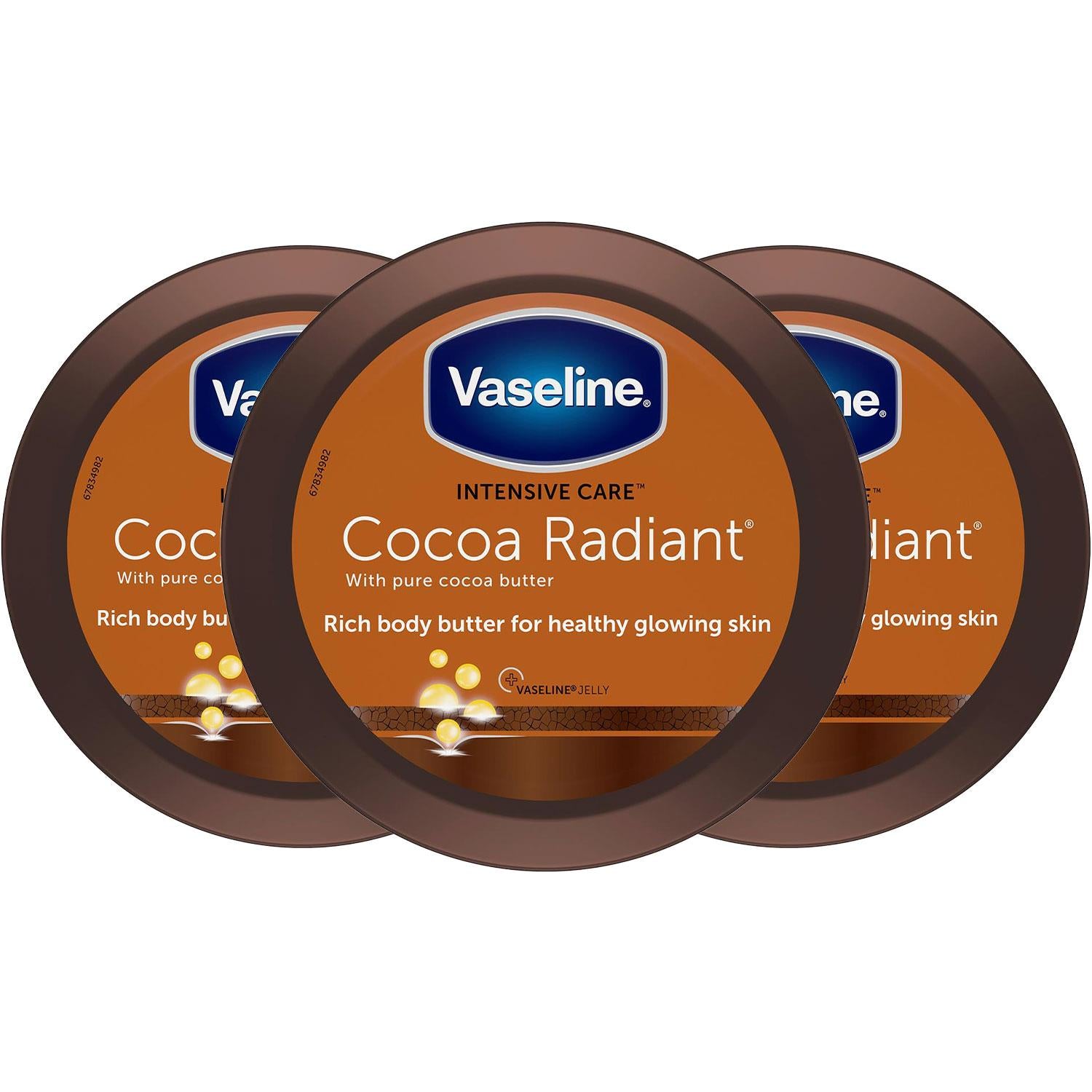 Jelly Intensive Care Cocoa Radiant Moisture Rich Body Butter 250ml, 3pk
