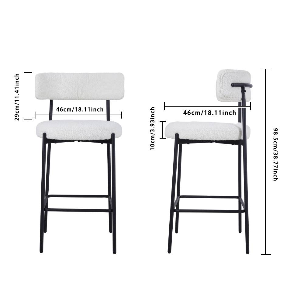 Set Of 2 Counter Height Bar Stools