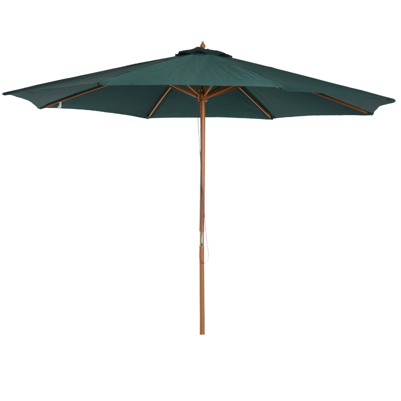 3m Garden Parasol W/ 8 Ribs - Dark Green
