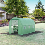 Walk-in Polytunnel Greenhouse 3.5x2m - Green