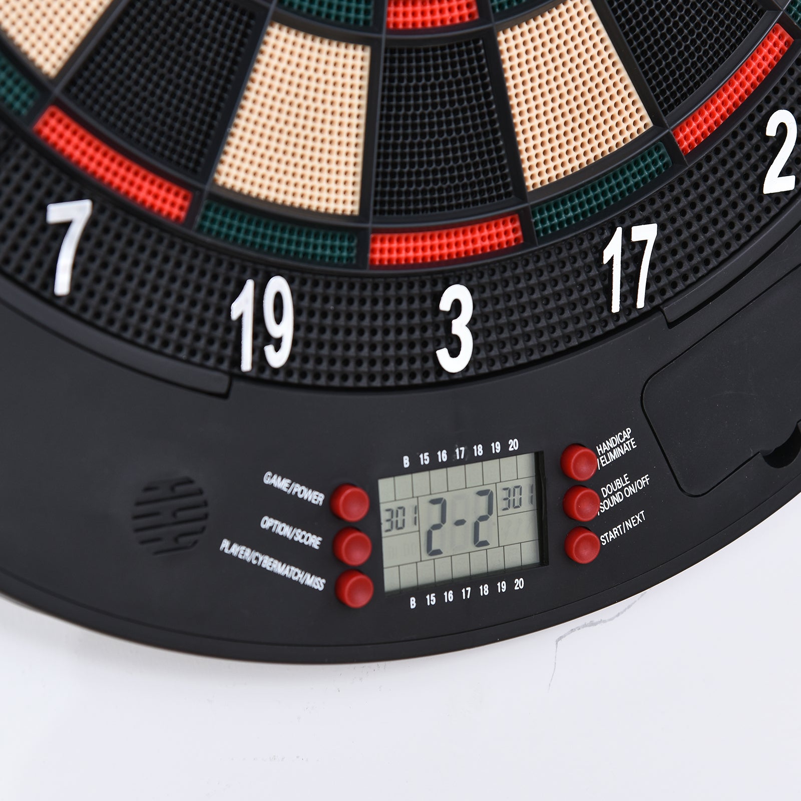 Electronic Dartboard 26 Games, 6 Darts Storage Cabinet