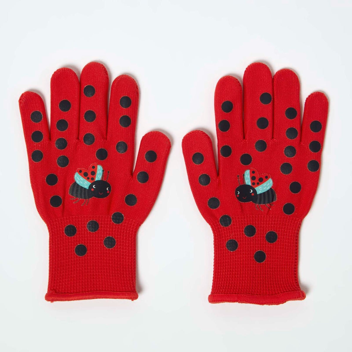 Children's Gardening Gloves With Red Ladybird Design | One Size | Red