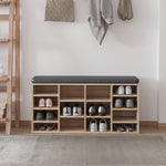 Multi-storage Shoe Rack 14 Compartments Moving Shelves | One Size | Natura
