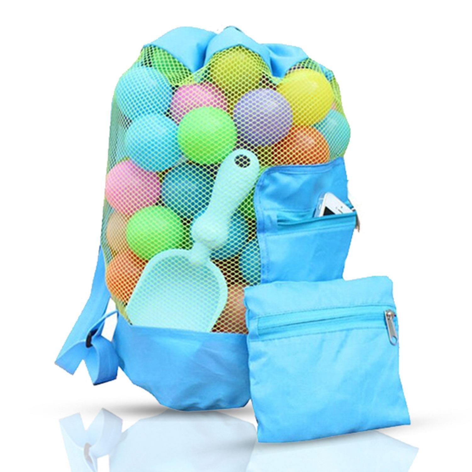 Nylon Toy Storage Bag And Play Mat Blue