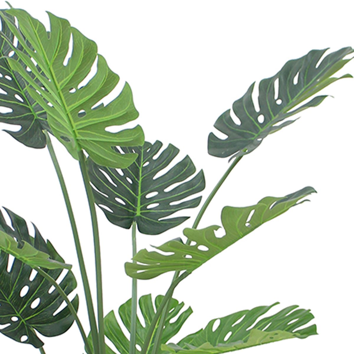 120cm Artificial Luxury Monstera Plant Black Pot