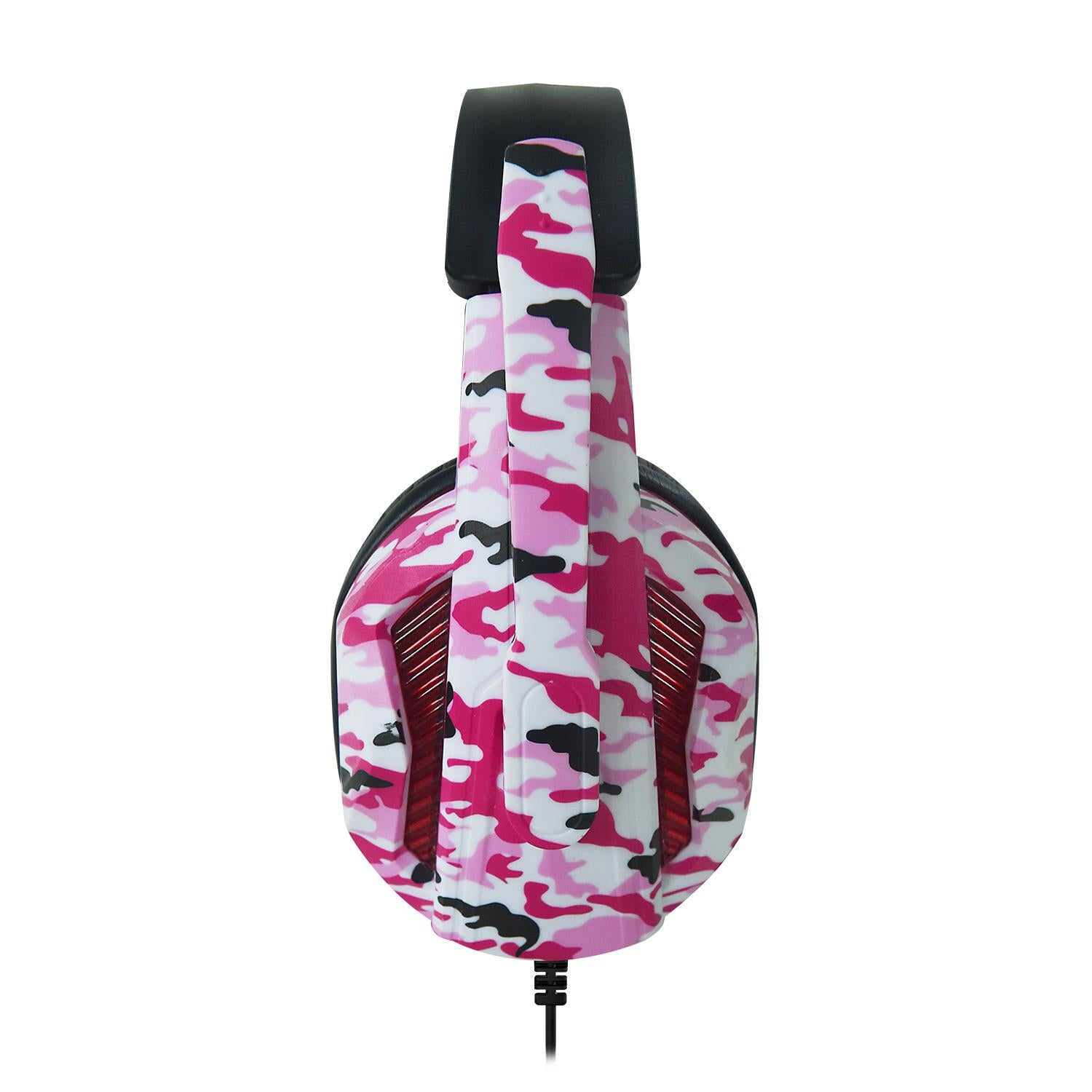 Headset Camo Design For Ps, Xbox & Pc Gaming | Pink