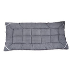 Quilted Mattress Topper With Thick 10cm Padding – Soft Brushed Fabric, Breathable Support & Secure Fit Straps | King | Checkered