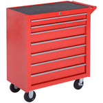 Roller Tool Cabinet Storage Chest Box Garage Workshop 7 Drawers Red | Red