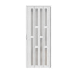 Breeins Magnetic Sliding Pvc Concertina Folding Door With Long Windows