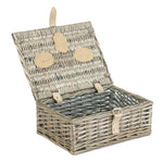 Wicker 25cm Antique Wash Split Willow Basket