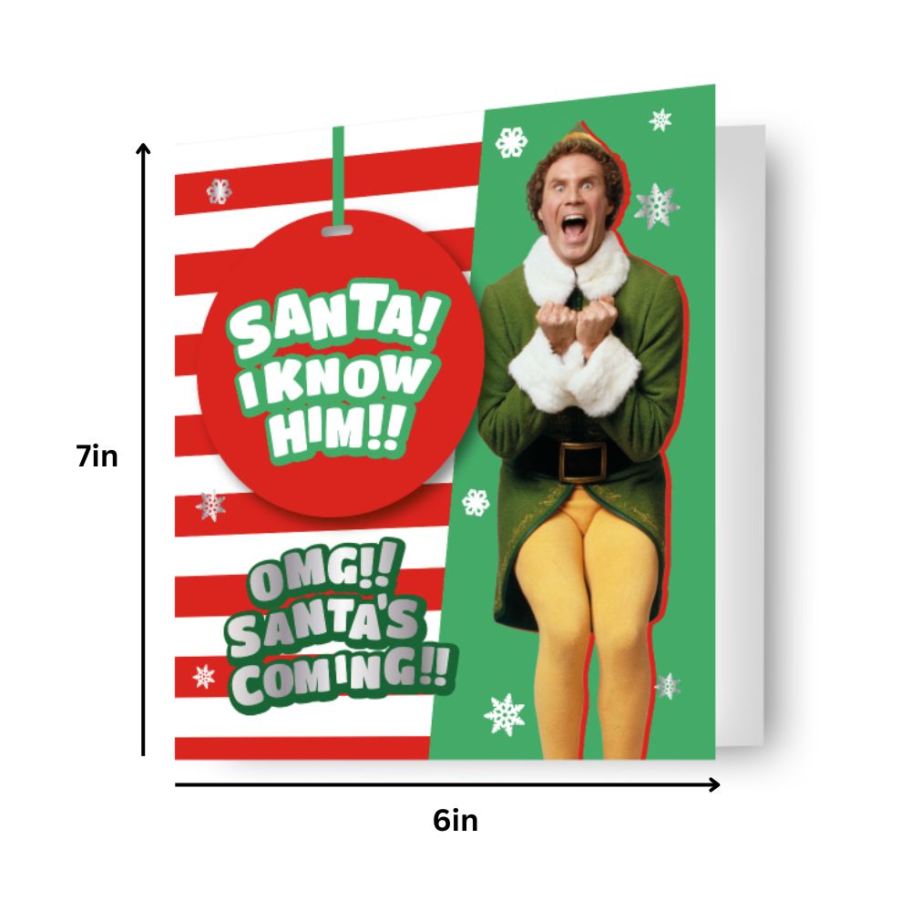 Elf Bauble Attachment Christmas Card Official Product