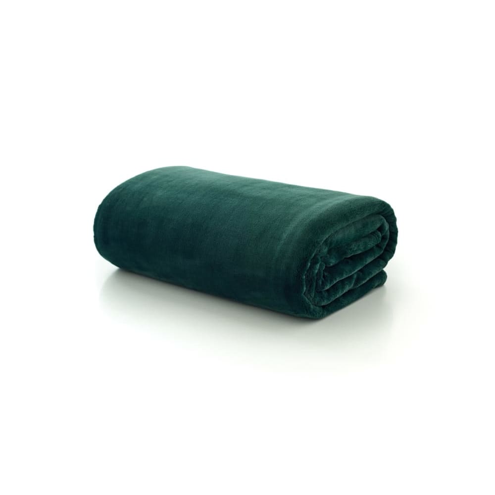Coco Touch Flannel Throw – Luxury 140x180cm Ultra Soft Blanket | 140cm x 180cm | Pine