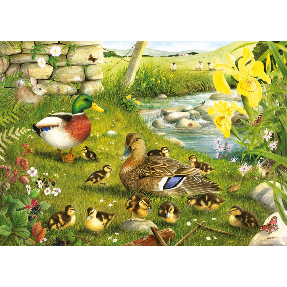 Ducks To Water - Big 500 Piece Jigsaw Puzzle For Adults, With Extra Large Pieces