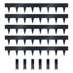 1m Heavy Duty Metal Garden Borders With Pega - Set Of 5 | Anthracite Grey