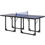Foldable Mini Ping Pong Table With Net - 183cm | Blue