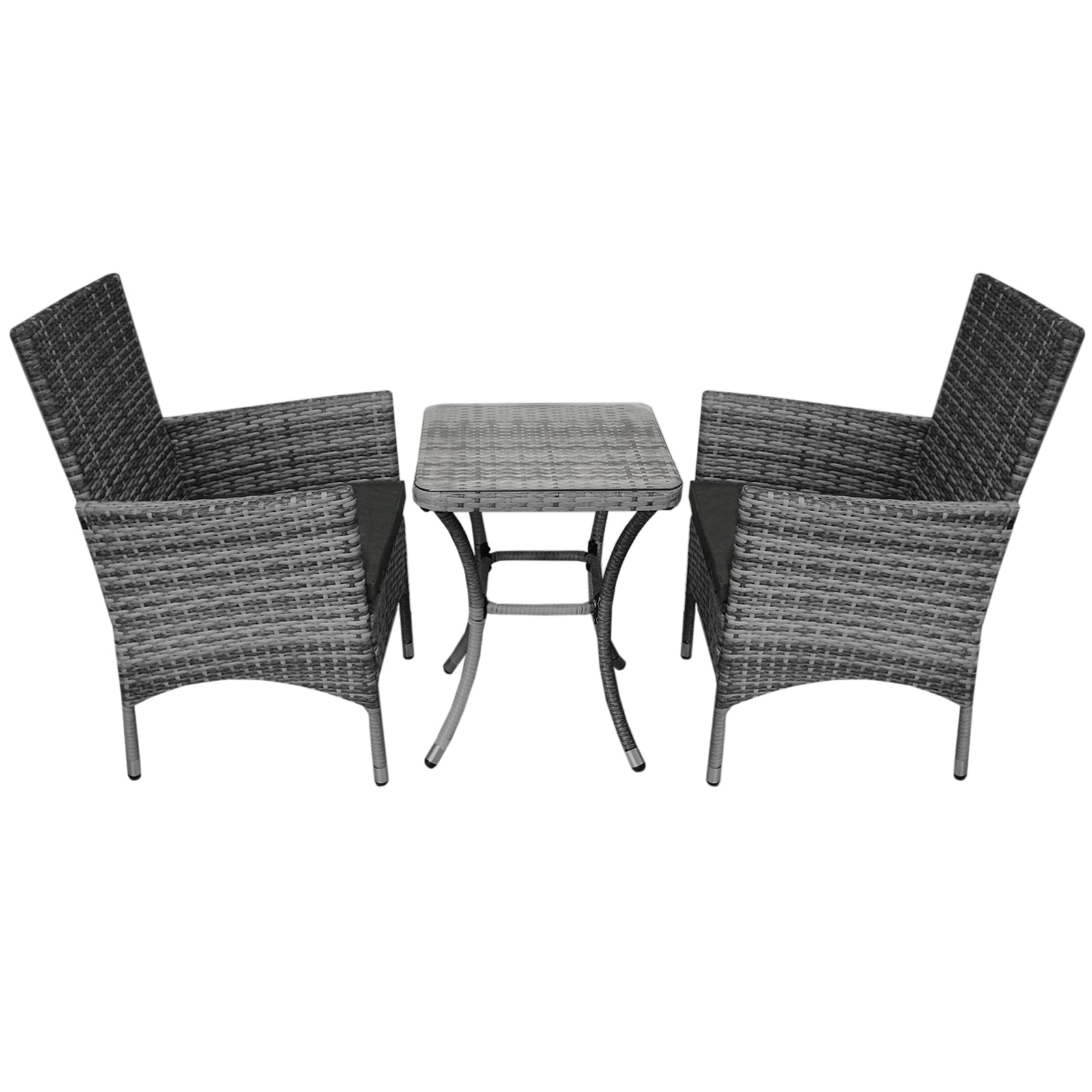 Rattan Bistro Set | Grey