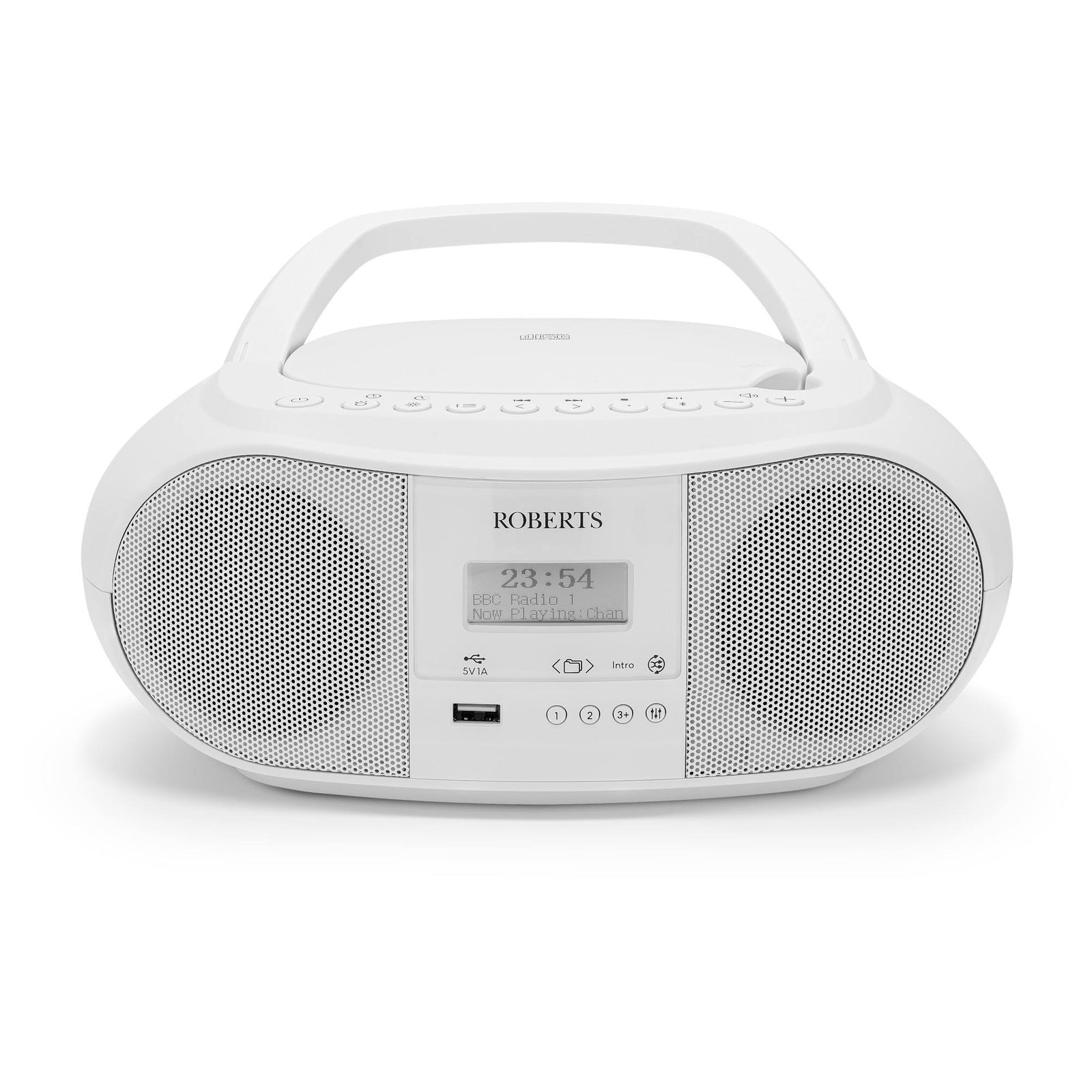 Zoombox 4 Dab/dab+/fm Bluetooth Portable Boombox | White