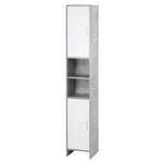 Bathroom Cabinet Cupboard Shelving Storage Unit W/ Doors