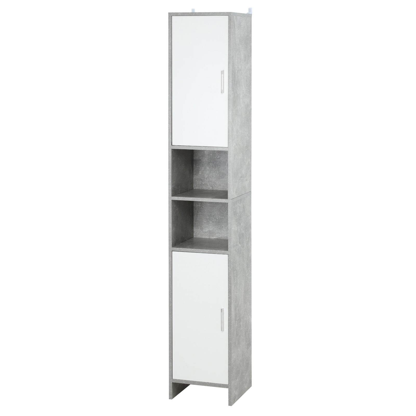 Bathroom Cabinet Cupboard Shelving Storage Unit W/ Doors