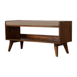 Solid Wood Mud Linen Nordic Storage Bench