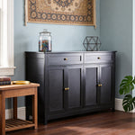 Mdf Sideboard Buffet Cabinet With 2 Drawers
