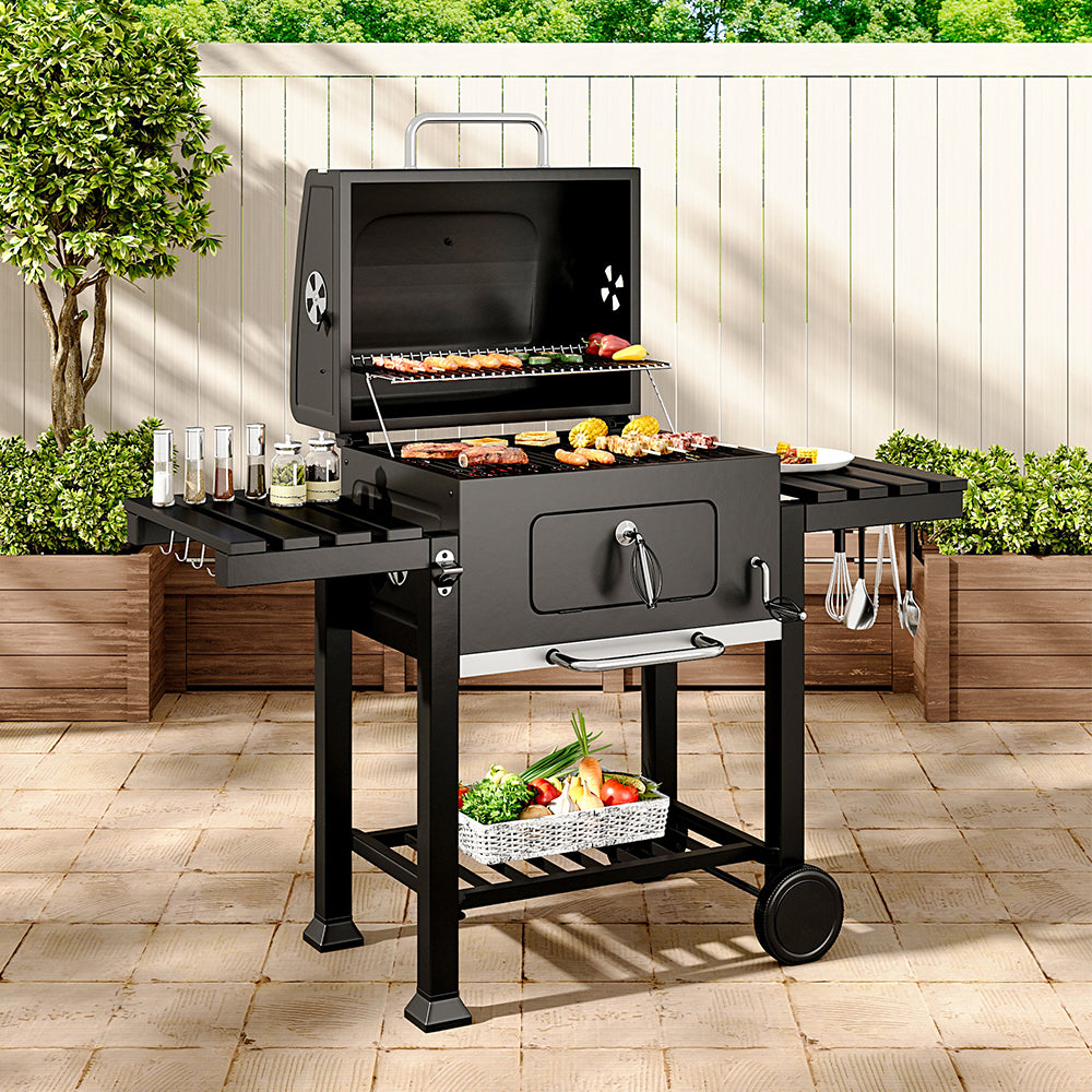 Carbon Steel Bbq Cooker Grill Mobile Stove Cooker