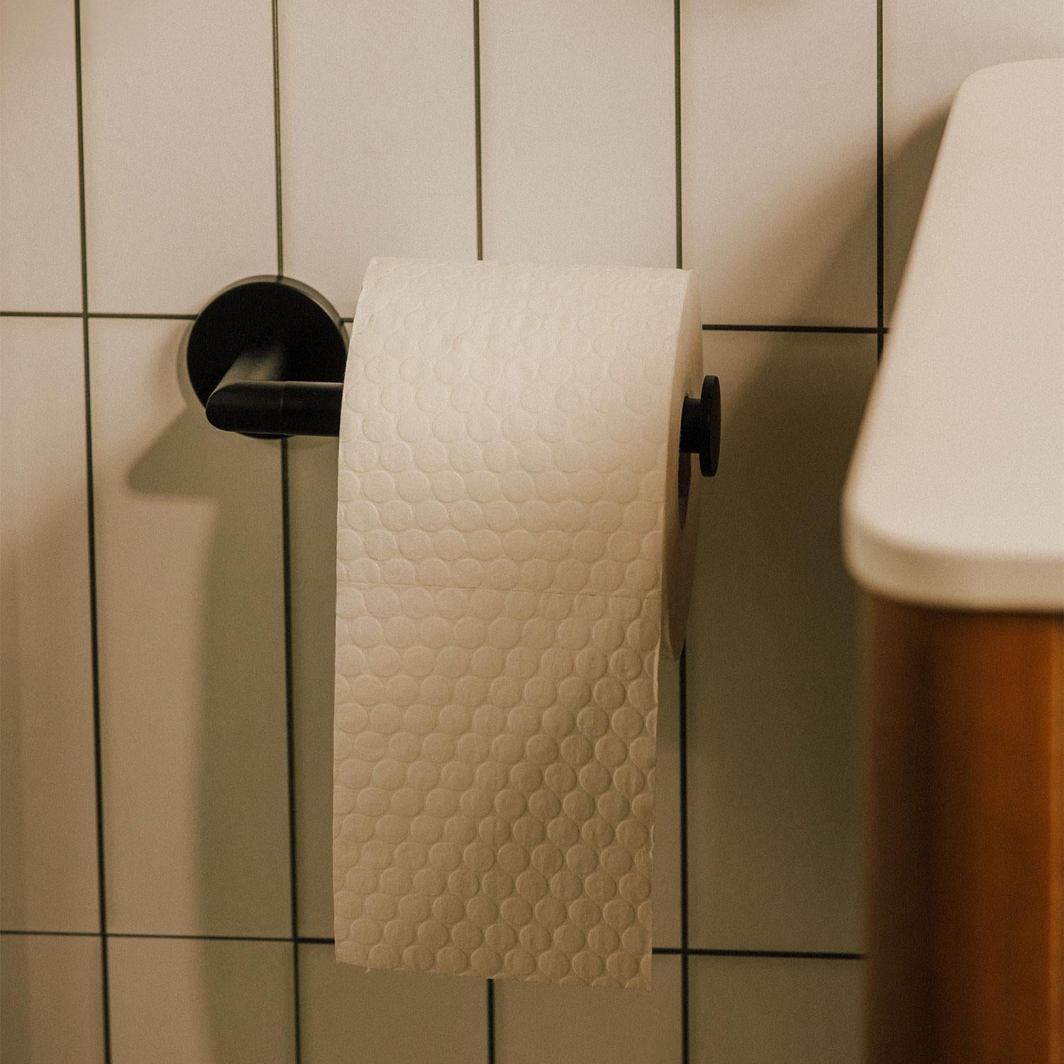 Toilet Roll Holder, Hidden Fixings, Start Collection | Matte White