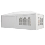 Outdoor Gazebo Canopy Party Tent With 6 Removable Side Walls