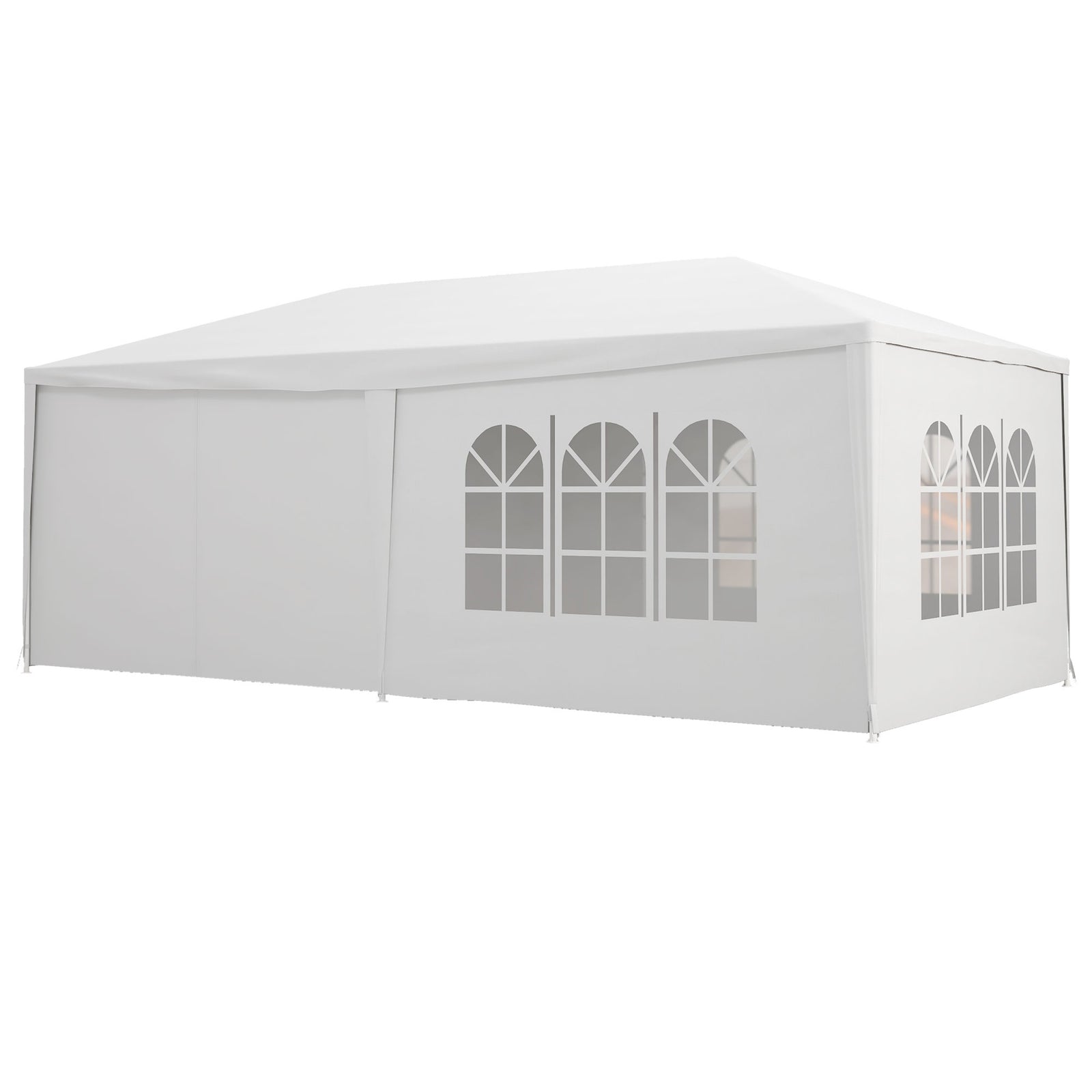 Outdoor Gazebo Canopy Party Tent With 6 Removable Side Walls