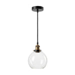 Emitto Ceiling Pendant Light Retro Industrial Glass Lampshade Adjustable Cable