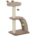 88cm Cat Tee For Indoor Cats, Cat Tower With Scratching Post, Brown