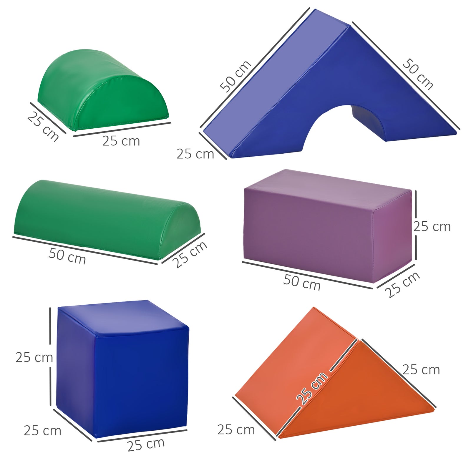 11 Piece Soft Play Equipment For Toddlers, Soft Play Set | Red