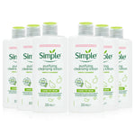 6 X 200ml Kind To Skin Purifying Cleansing Lotion For Sensitive Skin | Set of 6 | White