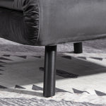 Click Clack Single Chair Bed Settee For Living Room | One Size | Charcoal Grey