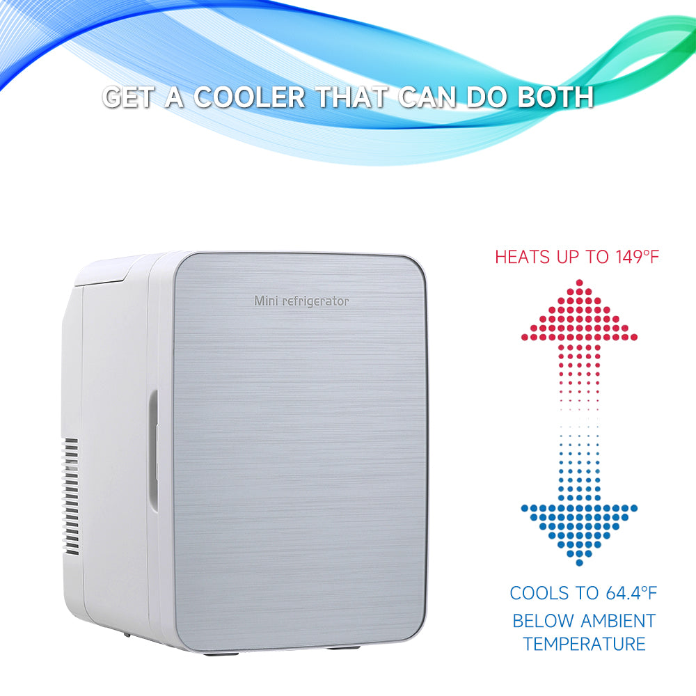10l Portable Mini Fridge, Dual-use Cooler & Warmer For Car, Home, Office, Travel