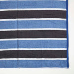 HOMESCAPES Blue Stripe 100% Recycled Cotton Beach Towel